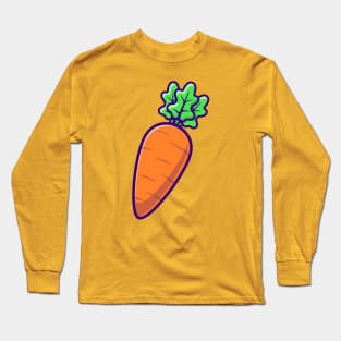 Carrot Vegetable Cartoon Long Sleeve T-Shirt